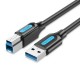 VENTION - Vention Cable USB 3.0 Impresora COOBF/ USB Tipo-B Macho - USB Macho/ 1m/ Negro - COOBF